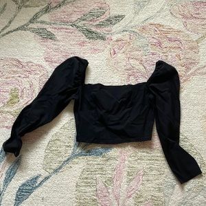 Black urban outfitters crop top